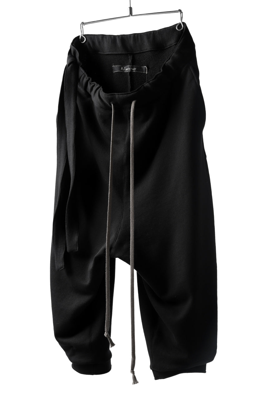 A.F ARTEFACT exclucive TUCKED VOLUME WIDE PANTS / L.WEIGHT SWEAT (BLACK)