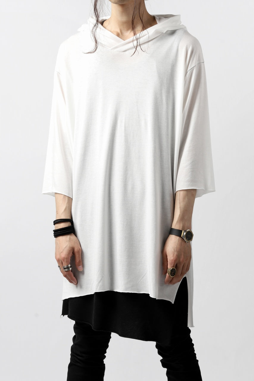 Load image into Gallery viewer, A.F ARTEFACT RELAX HOODIE TOPS / COTTON JERSEY (WHITE)