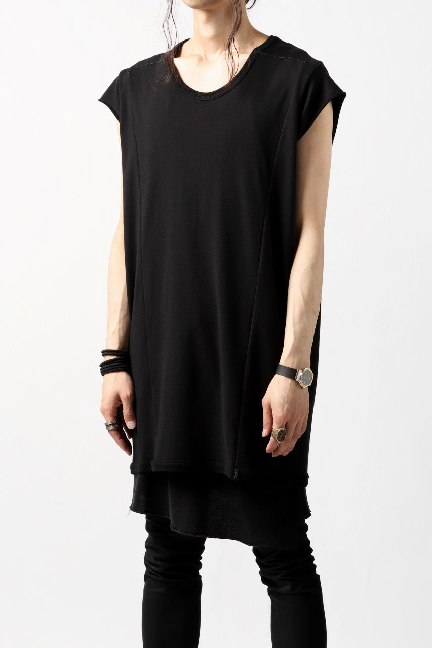 A.F ARTEFACT FRENCH-TERRY LONG TOPS (BLACK)