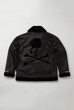 画像をギャラリービューアに読み込む, mastermind WORLD x ALPHA INDUSTRIES SYNTHETIC MOUTON HEAVY JACKET (BLACK)