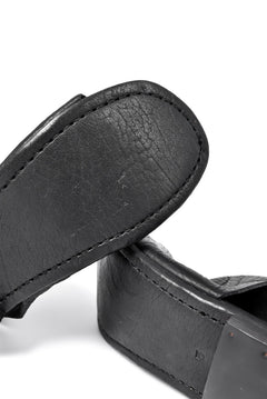 Load image into Gallery viewer, prtl x 4R4s exclusive Steer Leather Thong Sandal (BLACK)