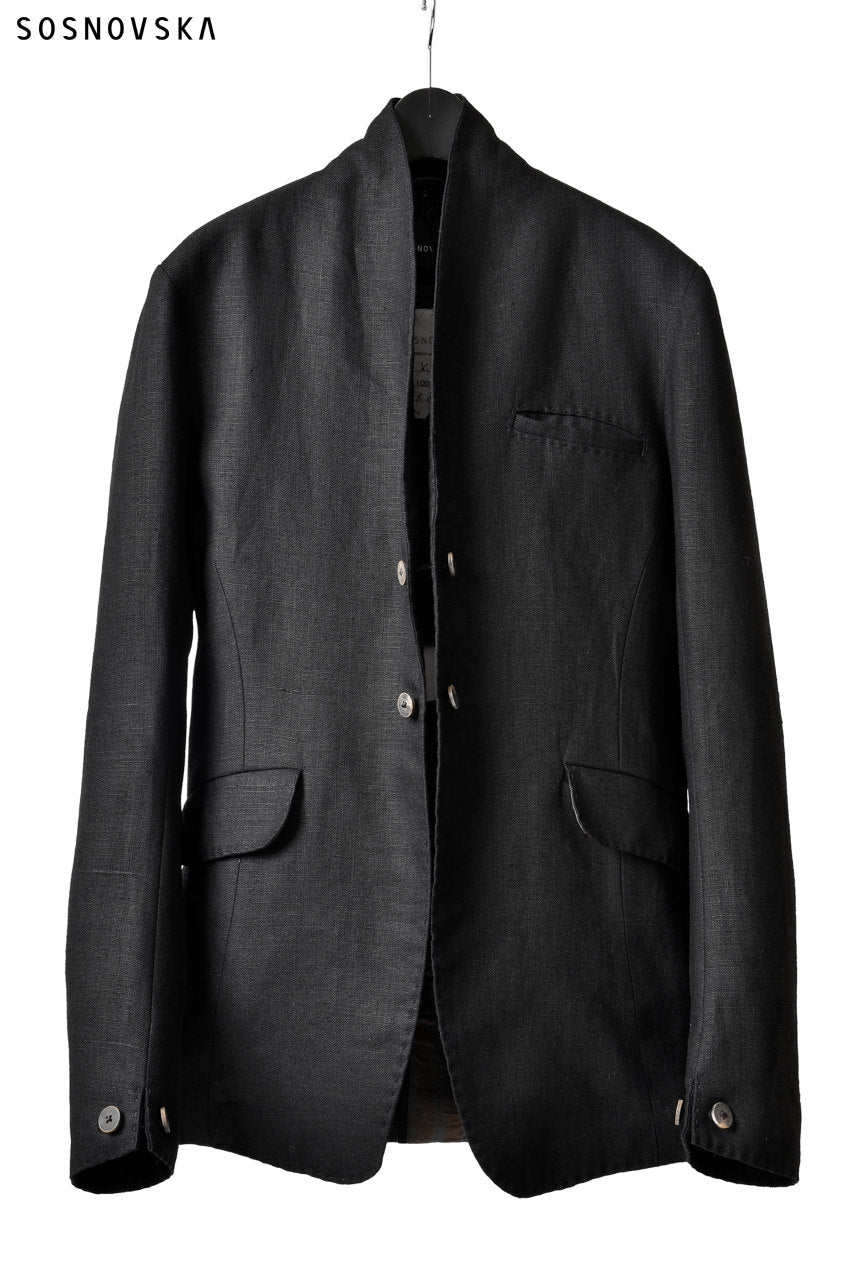 SOSNOVSKA WILD LINEN JACKET (BLACK)