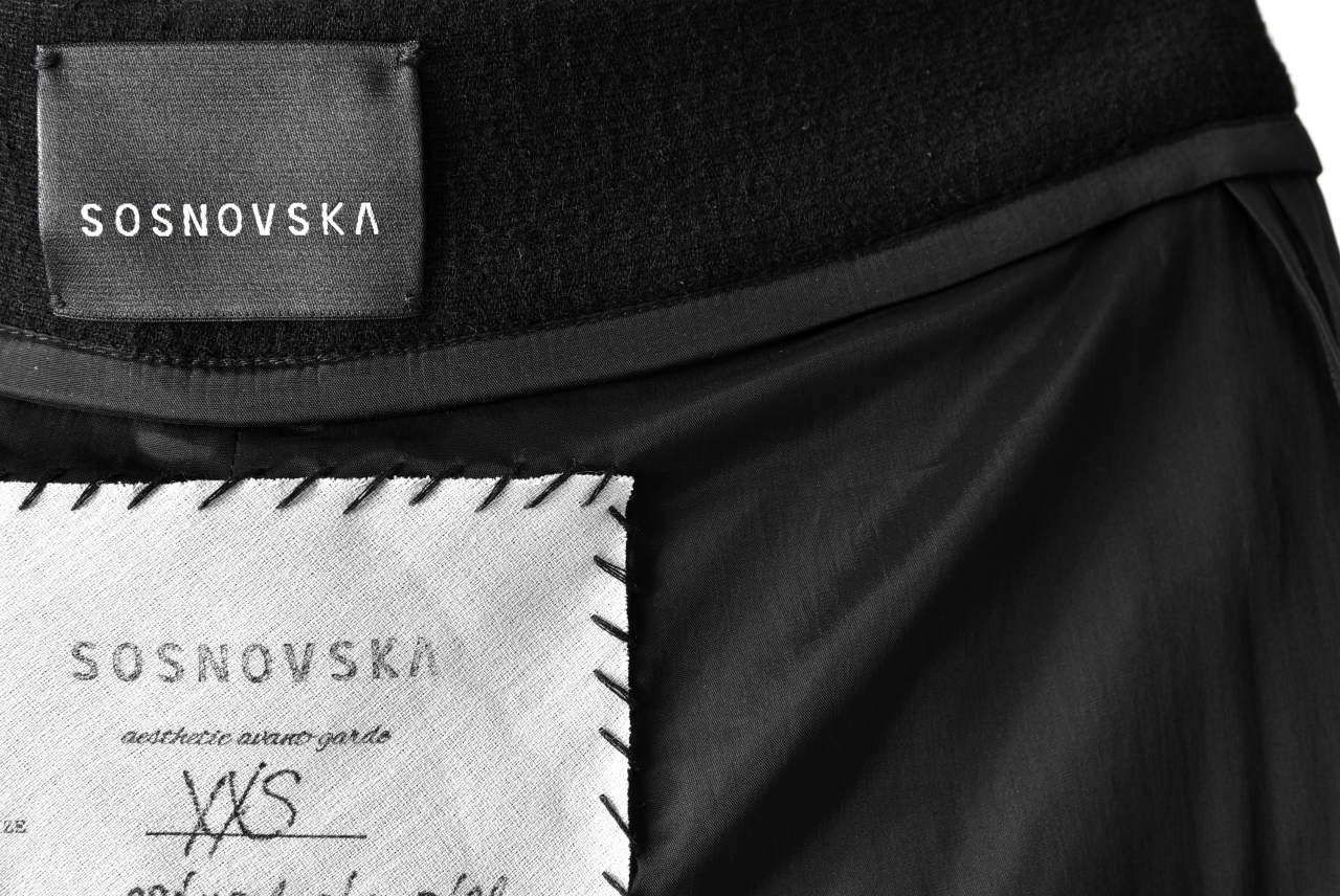 SOSNOVSKA exclusive WOOLEN ANKLE PANTS (BLACK)