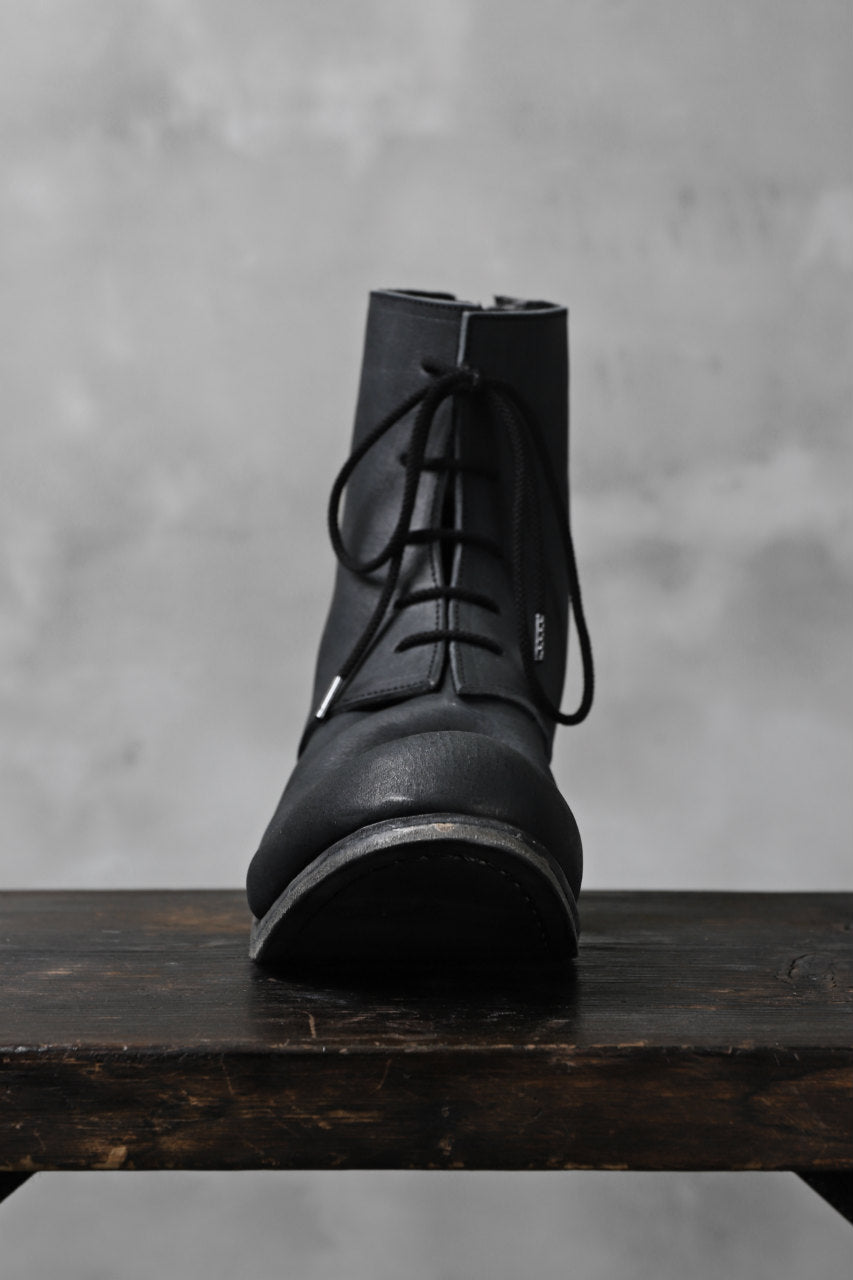 Portaille exclusive PL20 Laced Zip Boots (FILED STEER / BLACK)