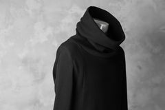 Load image into Gallery viewer, A.F ARTEFACT exclusive DUSTY WAFFLE DRAPED HIGH NECK TOPS (BLACK)