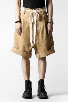 Load image into Gallery viewer, KLASICA GERALD-cc LOW CROTCH SHORTS / DRY CHINO CLOTH (BEIGE)