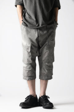 画像をギャラリービューアに読み込む, A.F ARTEFACT SWITCHING CROPPED CARGO SAROUEL / DYED COMBI FABRIC (GREY)