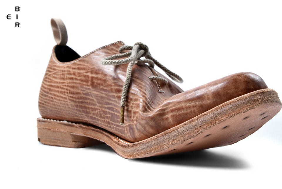 Load image into Gallery viewer, ierib tecta whole cut derby shoes / waxy JP culatta (NATURAL)