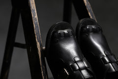 Load image into Gallery viewer, sus-sous sandal shoes / italy oiled cow leather *hand dyed (BLACK BROWN)