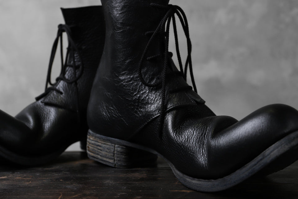 Load image into Gallery viewer, Portaille exclusive PL20 Laced Zip Boots (RUBBED COW TCG / BLACK)