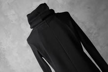 Load image into Gallery viewer, A.F ARTEFACT exclusive DUSTY WAFFLE DRAPED HIGH NECK TOPS (BLACK)