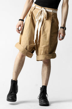 Load image into Gallery viewer, KLASICA GERALD-cc LOW CROTCH SHORTS / DRY CHINO CLOTH (BEIGE)