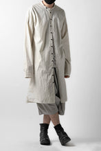 Load image into Gallery viewer, RUNDHOLZ DIP MINIMAL COLLAR LONG SHIRT / DYED C/CLOTH (MARBLE)