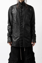 画像をギャラリービューアに読み込む, ISAMU KATAYAMA BACKLASH RELAXY LEATHER SHIRT-JACKET / ITALY SHOULDER 0.6mm