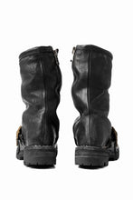 Load image into Gallery viewer, incarnation x LOOM exclusive HORSE LEATHER ENGINEER SIDE ZIP BOOTS / VIBRAM GOODYEAR WELTED (BLACK)