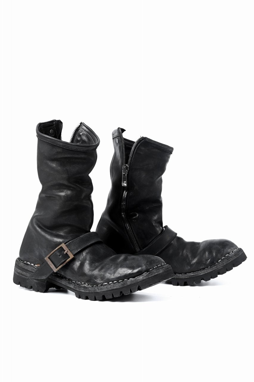 画像をギャラリービューアに読み込む, incarnation x LOOM exclusive HORSE LEATHER ENGINEER SIDE ZIP BOOTS-5th / VIBRAM GOODYEAR WELTED (BLACK)