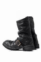 Load image into Gallery viewer, incarnation x LOOM exclusive HORSE LEATHER ENGINEER SIDE ZIP BOOTS / VIBRAM GOODYEAR WELTED (BLACK)