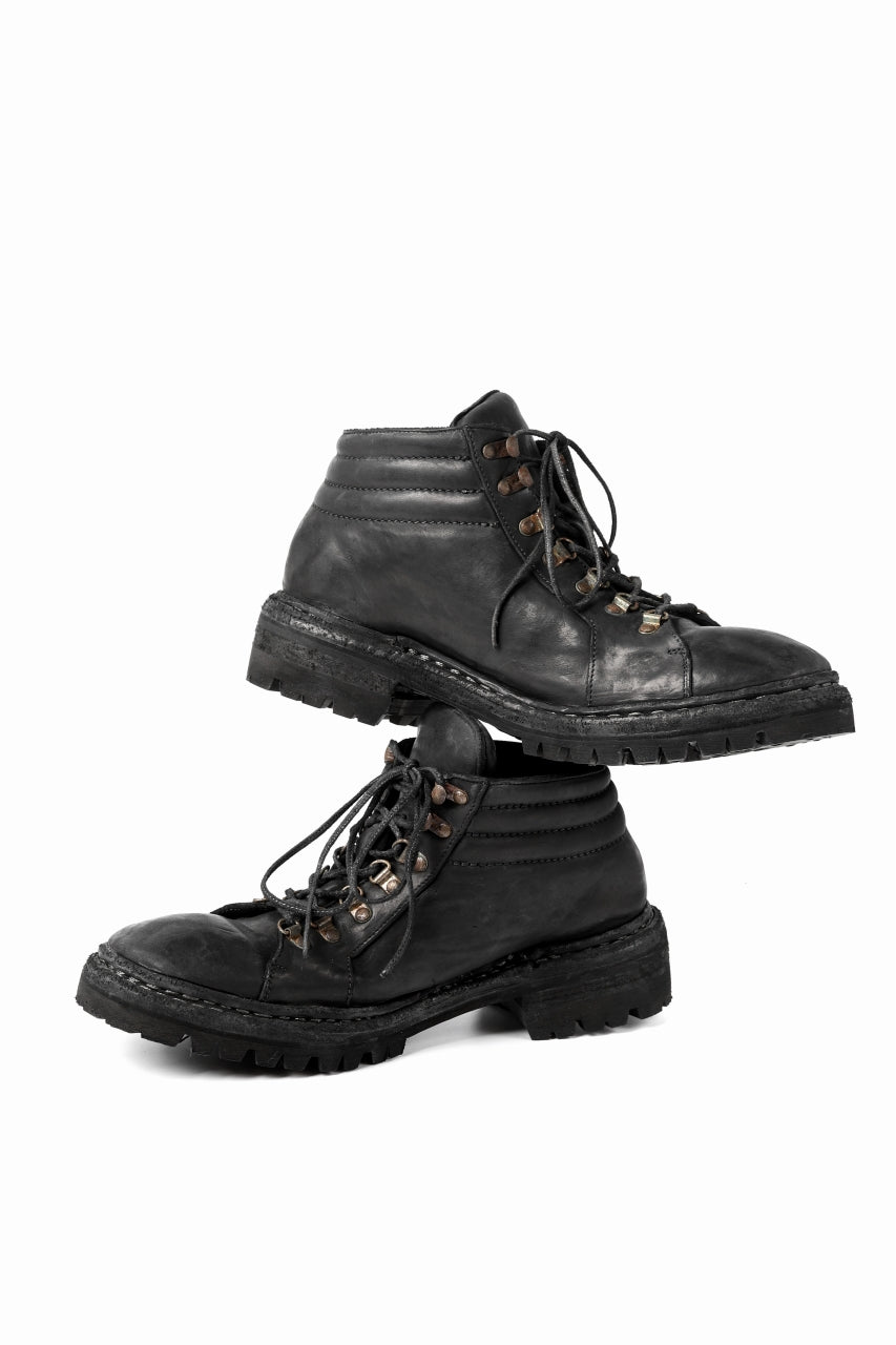 incarnation HORSE LEATHER TREK BOOTS / VIBRAM GOODYEAR WELTED (BLACK)