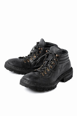 incarnation HORSE LEATHER TREK BOOTS / VIBRAM GOODYEAR WELTED (BLACK)