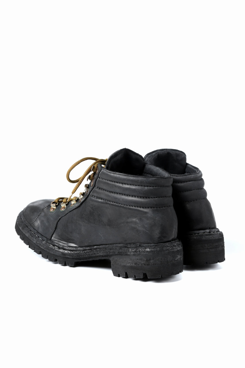 incarnation HORSE LEATHER TREK BOOTS / VIBRAM GOODYEAR WELTED (BLACK)