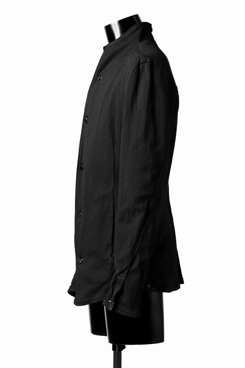 画像をギャラリービューアに読み込む, incarnation CURVED FRONT JACKET / ELASTIC COTTON (BLACK)