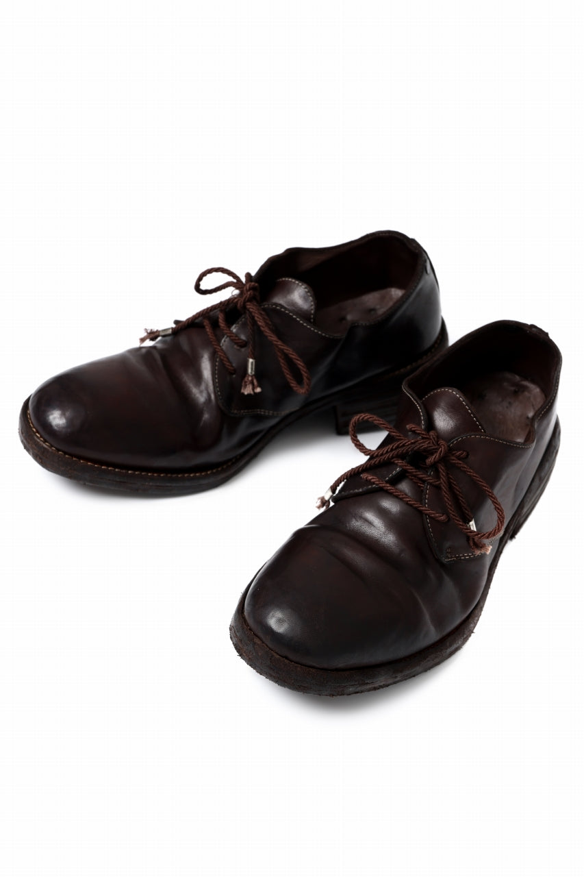 incarnation HORSE LEATHER DERBY SHOES / PIECE DYED (DARK BROWN)