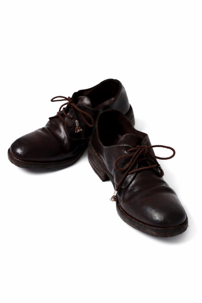 incarnation HORSE LEATHER DERBY SHOES / PIECE DYED (DARK BROWN)