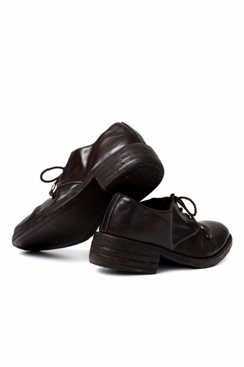 incarnation HORSE LEATHER DERBY SHOES / PIECE DYED (DARK BROWN)