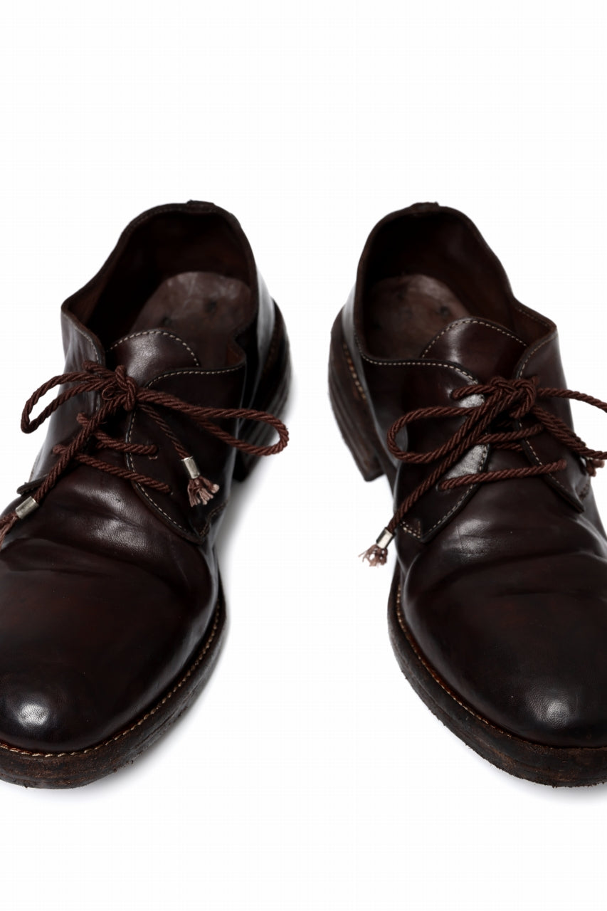 incarnation HORSE LEATHER DERBY SHOES / PIECE DYED (DARK BROWN)