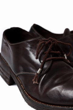 画像をギャラリービューアに読み込む, incarnation HORSE LEATHER DERBY SHOES / PIECE DYED (DARK BROWN)