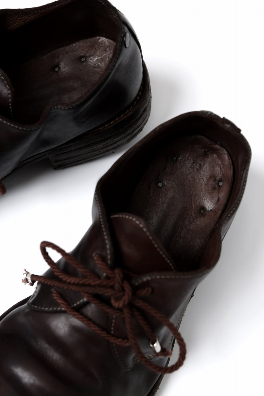 incarnation HORSE LEATHER DERBY SHOES / PIECE DYED (DARK BROWN)