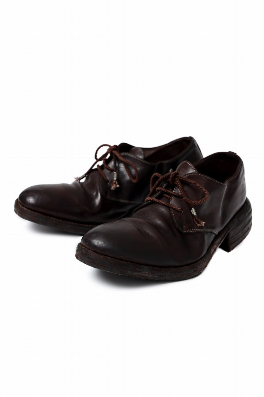 incarnation HORSE LEATHER DERBY SHOES / PIECE DYED (DARK BROWN)