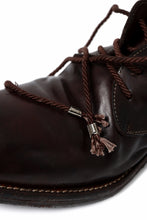 画像をギャラリービューアに読み込む, incarnation HORSE LEATHER DERBY SHOES / PIECE DYED (DARK BROWN)