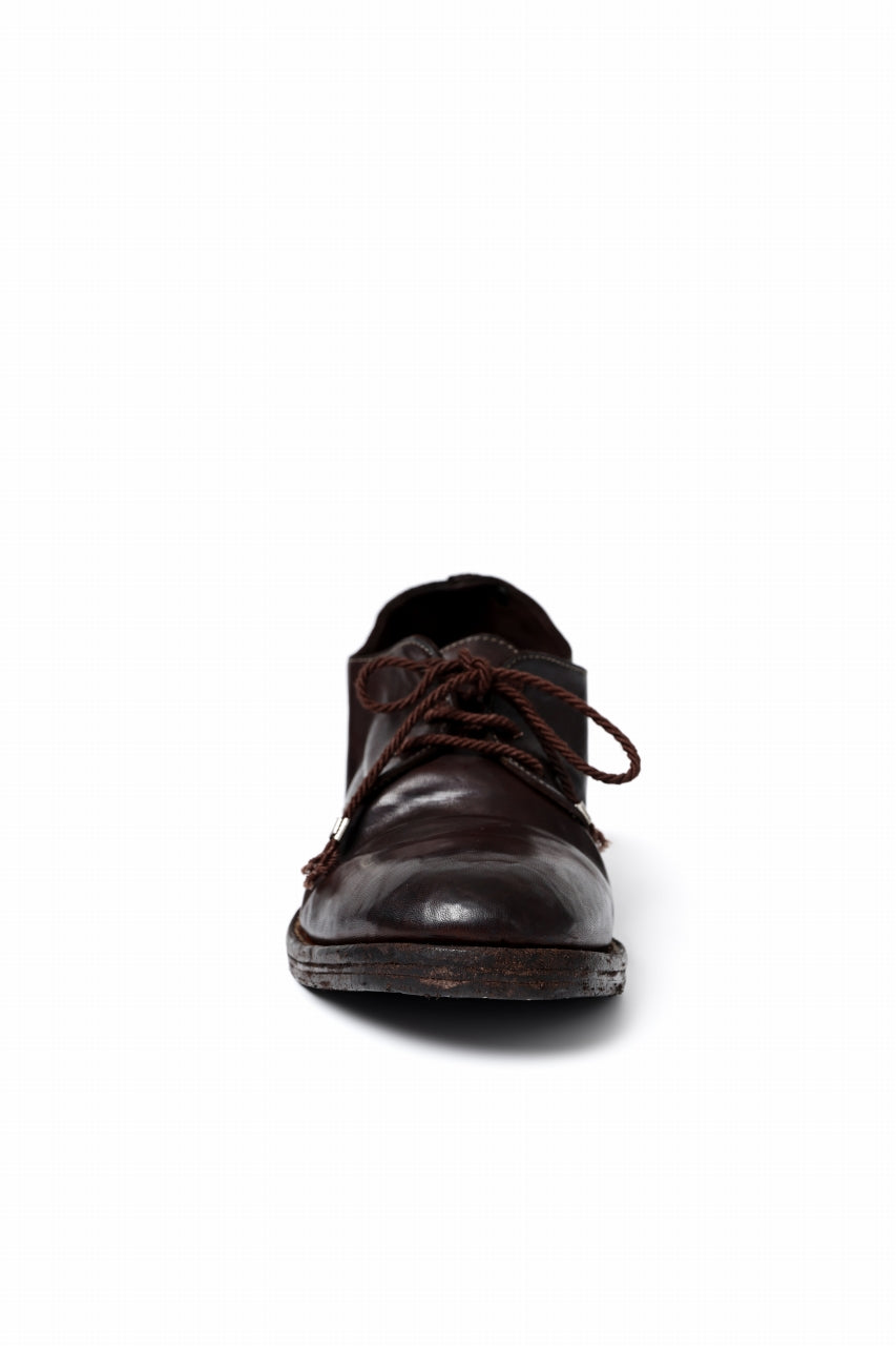 incarnation HORSE LEATHER DERBY SHOES / PIECE DYED (DARK BROWN)