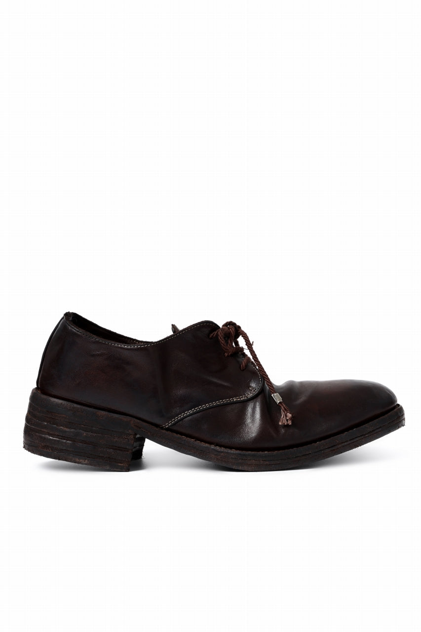 incarnation HORSE LEATHER DERBY SHOES / PIECE DYED (DARK BROWN)