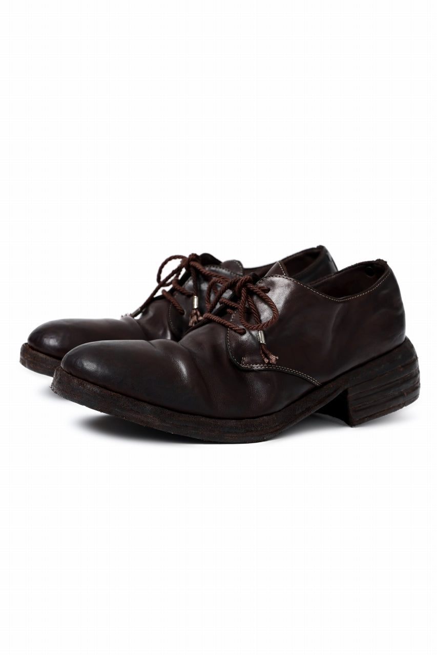 incarnation HORSE LEATHER DERBY SHOES / PIECE DYED (DARK BROWN)