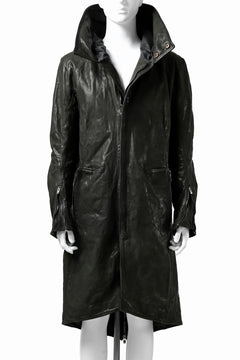 Load image into Gallery viewer, incarnation exclusive BUFFALO LEATHER MODS COAT / OBJECT DYED (DEEP OLIVE)