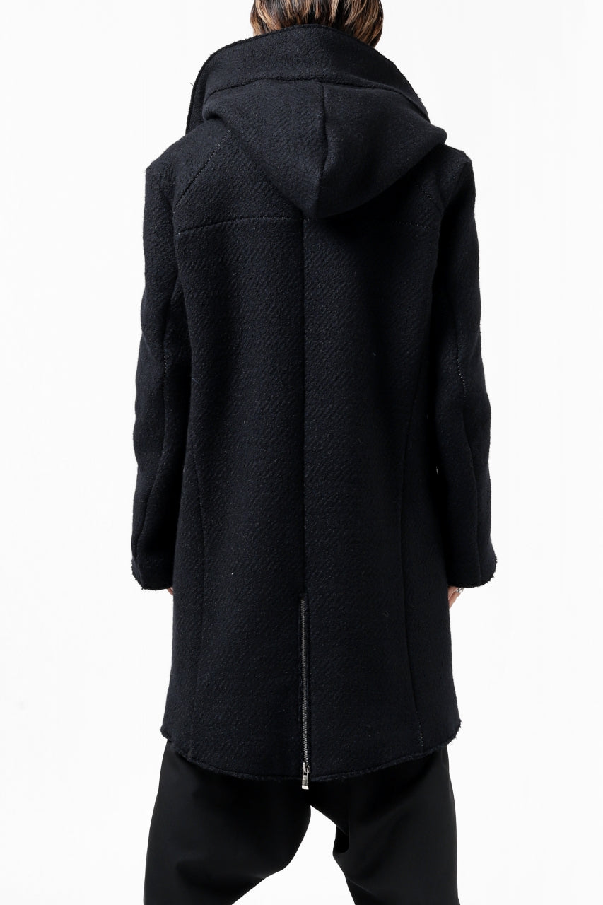 画像をギャラリービューアに読み込む, incarnation exclusive RAGLAN DARTS SHOULDER MODS COAT / HEAVY TWEED (BLACK)