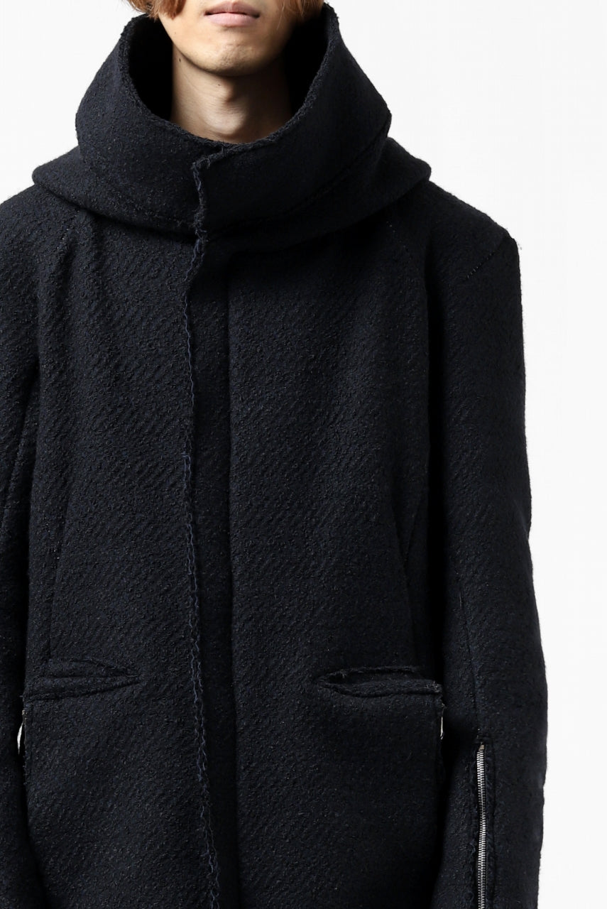 画像をギャラリービューアに読み込む, incarnation exclusive RAGLAN DARTS SHOULDER MODS COAT / HEAVY TWEED (BLACK)