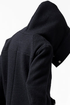 画像をギャラリービューアに読み込む, incarnation exclusive RAGLAN DARTS SHOULDER MODS COAT / HEAVY TWEED (BLACK)