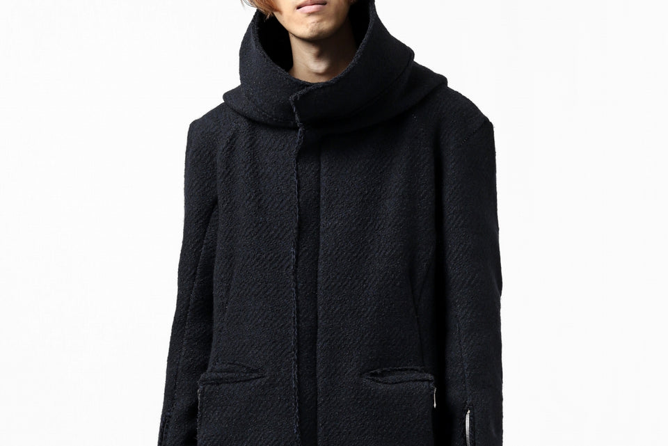 画像をギャラリービューアに読み込む, incarnation exclusive RAGLAN DARTS SHOULDER MODS COAT / HEAVY TWEED (BLACK)