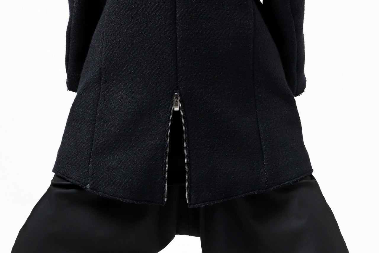 incarnation exclusive RAGLAN DARTS SHOULDER MODS COAT / HEAVY TWEED (BLACK)