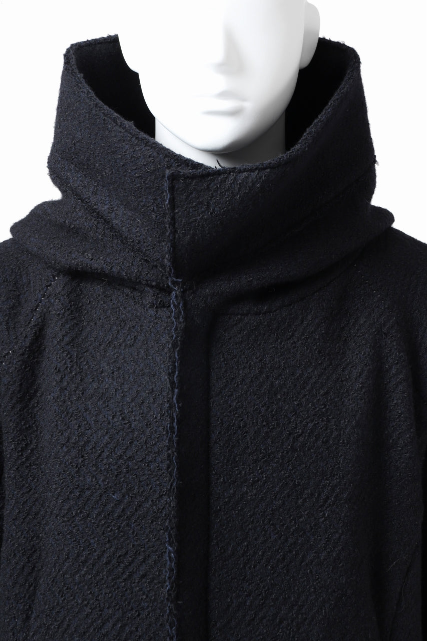 incarnation exclusive RAGLAN DARTS SHOULDER MODS COAT / HEAVY TWEED (BLACK)