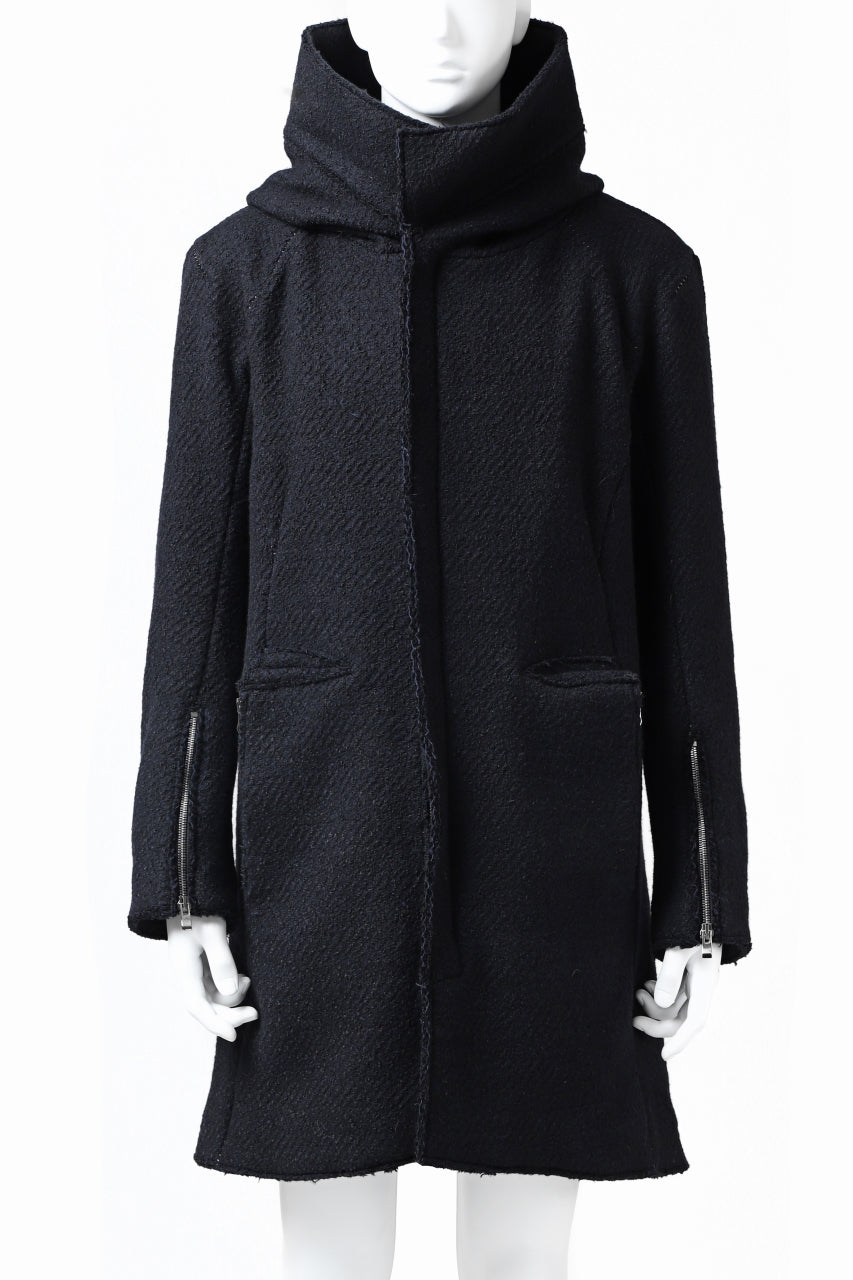 incarnation exclusive RAGLAN DARTS SHOULDER MODS COAT / HEAVY TWEED (BLACK)