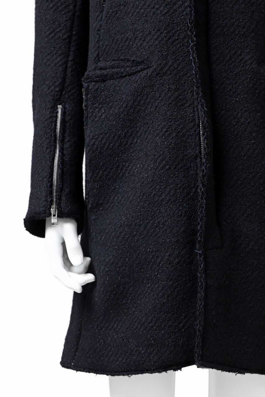 incarnation exclusive RAGLAN DARTS SHOULDER MODS COAT / HEAVY TWEED (BLACK)