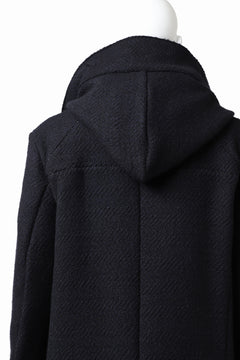 画像をギャラリービューアに読み込む, incarnation exclusive RAGLAN DARTS SHOULDER MODS COAT / HEAVY TWEED (BLACK)