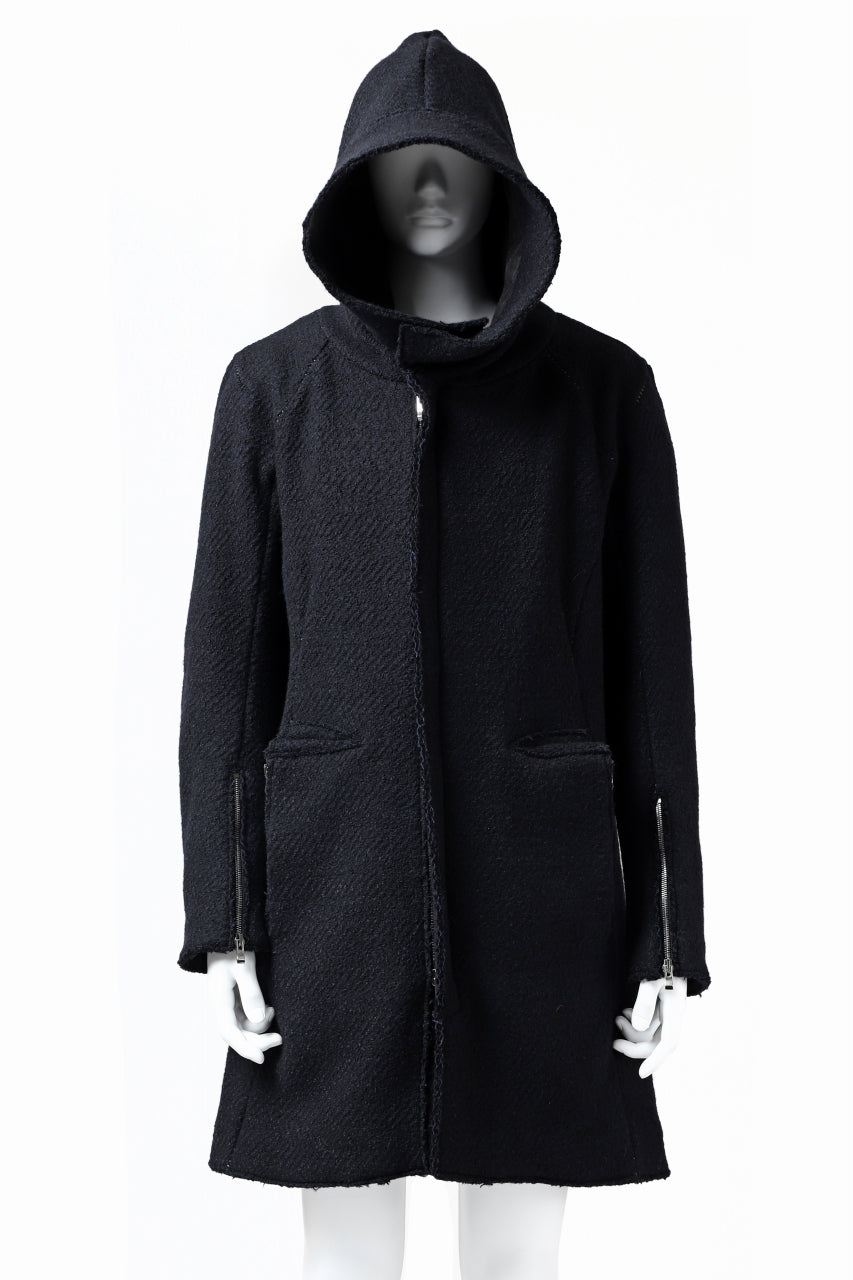 incarnation exclusive RAGLAN DARTS SHOULDER MODS COAT / HEAVY TWEED (BLACK)