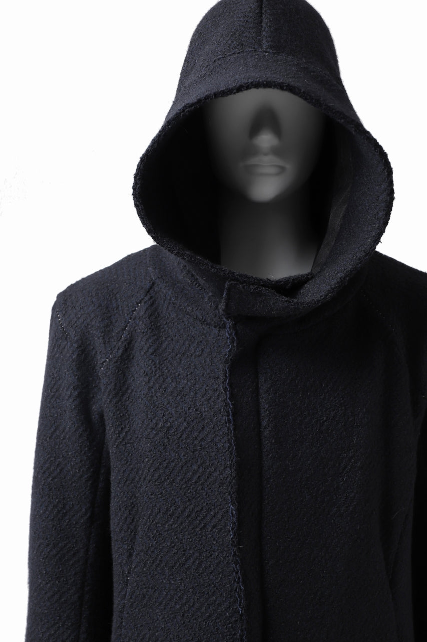 画像をギャラリービューアに読み込む, incarnation exclusive RAGLAN DARTS SHOULDER MODS COAT / HEAVY TWEED (BLACK)