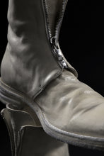 画像をギャラリービューアに読み込む, incarnation HORSE WHITE LEATHER FRONT ZIP BOOTS FZ-1 / DIRTY OIL WASHED (B00N-OC)