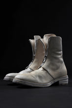 画像をギャラリービューアに読み込む, incarnation HORSE WHITE LEATHER FRONT ZIP BOOTS FZ-1 / DIRTY OIL WASHED (B00N-OC)